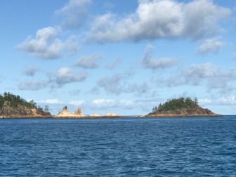 Cathedral Rocks - we snorkelled behind these