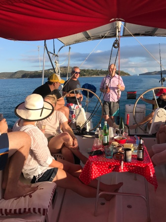 Plenty to drink on the sunset cruise!